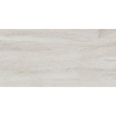 Carrelage de sol intérieur effet bois l.30 x L.60 cm Silva Blanc