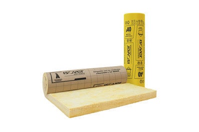 Rouleau Laine De Verre Kraft Th40 Ep 300 Mm R 7 5 Isover 2 6x1 2m Bricoman