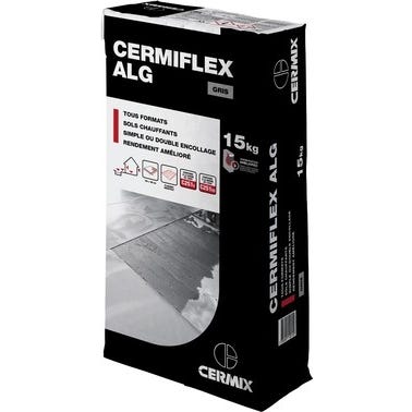 Mortier colle carrelage C2S1E/EG gris 15 kg Cermiflex Alg - CERMIX 0
