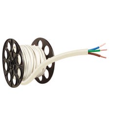 Cable électrique HO5VVF 3G 4 mm² blanc au mètre 0