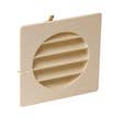GRILLE EXTERIEURE PVC Ø 100 MM SABLE SPECIAL FACADE 1GETM10B NICOLL
