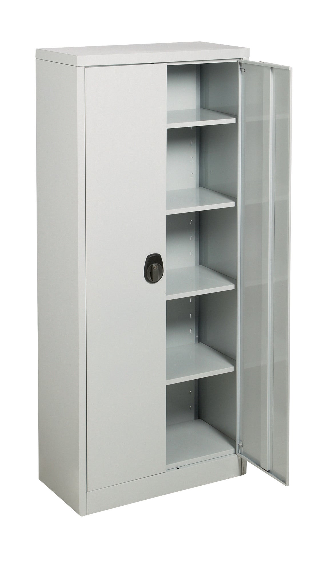 Armoire haute en métal 2 portes 5 tablettes H.180 x L.80 x P.41 cm