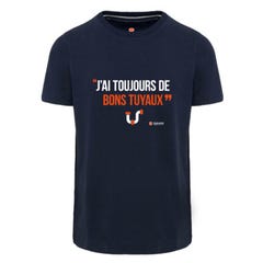 Tee-shirt de travail marine "Bon tuyaux" T.L - PARADE
