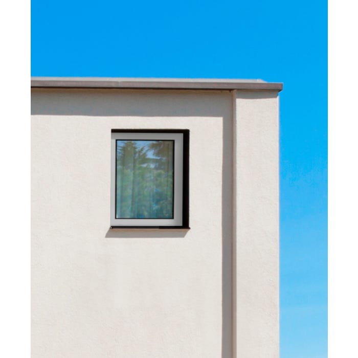 Fenêtre aluminium H.60 x l.40 cm ouvrant à la française 1 vantail tirant droit blanc 3