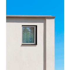 Fenêtre aluminium H.95 x l.60 cm ouvrant à la française 1 vantail tirant droit blanc 3