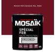 Peinture fer glycéro anti-rouille brillant rouge basque RAL3004 2,5 L - MOSAÏK