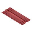 FAÎTIÈRES 1X0.5M ROUGE ONDULINE