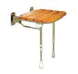 Siège de douche rabattable série 400 bois - AKW