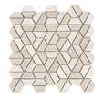MOSAIQUE 30 X 30 CM 1/2 HEXAGONE MARBRE BEIGE/GRIS