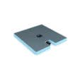 Receveur à carreler "Fundo Plano" 900 x 900 x 65 mm centré WEDI