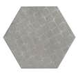 Parement hexagonal gris effet pierre l.15 x L.17,3 cm Cementi