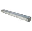 Caniveau avec passerelle A15 en acier galvanisé Larg.100 mm Meahome Classic