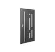 Porte d'entrée aluminium Malaga PLUS gris 218x96 Droite
