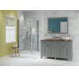 Porte de douche en angle H.190 x L.90 cm Larenco Duo 26711 - AKW