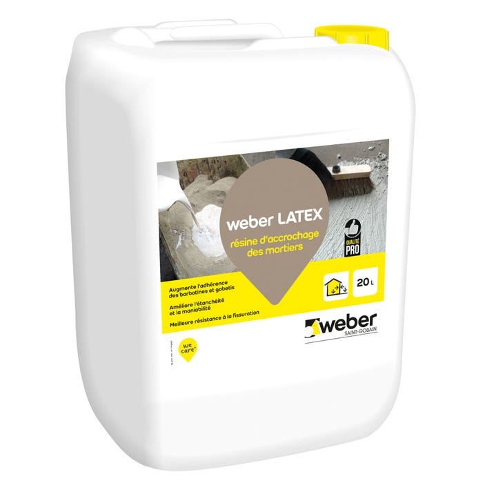 Resine accrochage Weberlatex 20L - WEBER 2