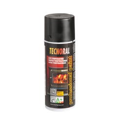 Peinture aérosol noir haute température 400 ml - TECNORAL