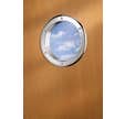 Hublot oval nickel mat pour porte 28 x 38 cm
