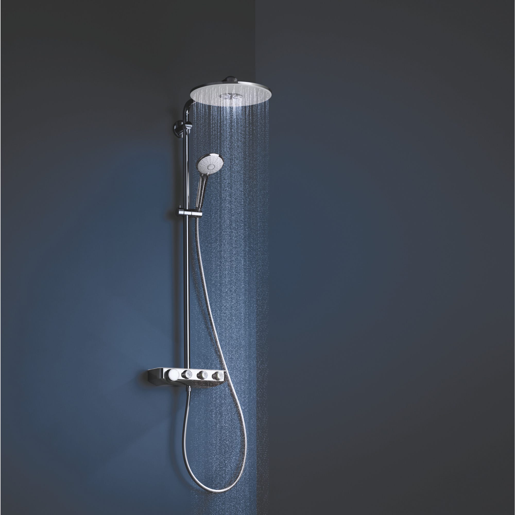 Colonne de douche avec mitigeur thermostatique blanc EUPHORIA SMARTCONTROL SYSTEM 310 DUO - 26507LS0 GROHE 2