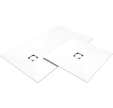 Revêtement pour receveur "Fundo Top Plano" Pure blanc 1200 x 1200 x 6 mm centré WEDI