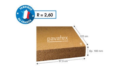 colis de 4 panneaux isolants en fibre de bois soprema 122 x 57 5 cm ep 10 cm r 2 60 bricoman