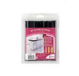 Pack raccords de plinthes de cuisine en PVC noir ép. 16-19 mm / h.15 cm