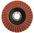 Disque à Lamelles grain céramique Ø 125 Grain 80 NORTON décapage métal inox pour meuleuse - abrasif