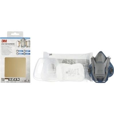 Kit 1/2 Masque de protection respiratoire A2P3 pour pulvérisation de peinture 3M™ 6502QL 3