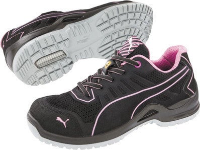 Chaussure s curit femme PUMA S1p Taille 39 FUSE TC PINK Mod le bas noir rose 644110