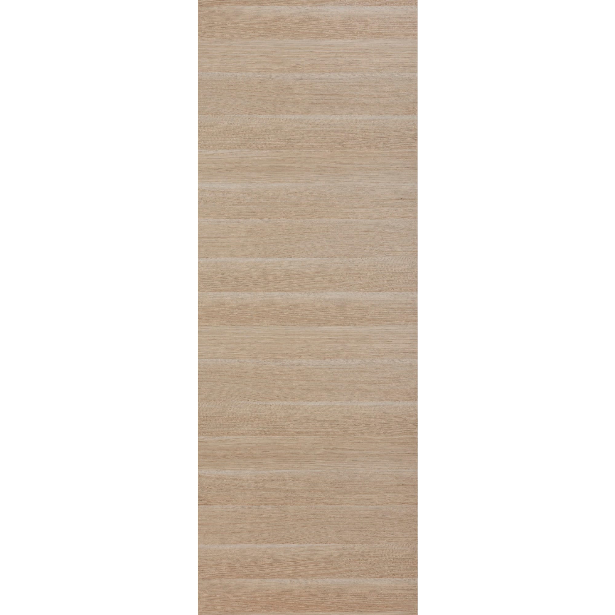 Porte seule revêtue décor chêne naturel structuré horizontal H.204 x l.73 cm Egio - GIMM 0