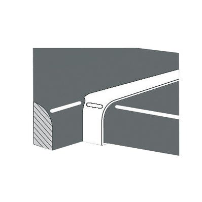 Profils de jonction d'angle 2 bord droit rayon 0-2 mm 38x670 mm Aluminium 0