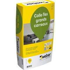 Colle flex grands carreaux gris 25 Kg C2s1et - WEBER 1