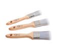Rota Lot de 3 Pinceaux Plats Professionnels Bois FSC toutes peintures 30/40/50 MM