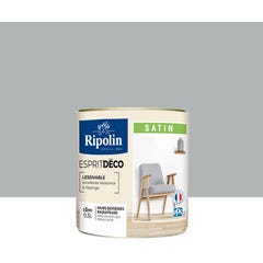 Peinture intérieure multi-supports acrylique satin teintéé en machine gris sirius CH2 1136 0,5 L Esprit déco - RIPOLIN