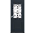 Porte d'entrée acier grise poussant gauche H.215 x l.90 cm Bloomy