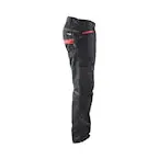 Pantalon de travail stretch Noir/Rouge T.38 1495 - BLAKLADER 3