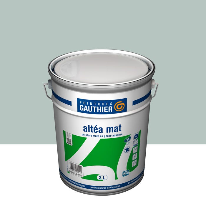 Peinture intérieure mat vert opuntia teintée en machine 3 L Altea - GAUTHIER 1