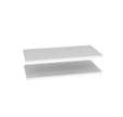 Lot de 2 étagères blanches pour meuble haut largeur 60 cm