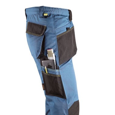 Pantalon de travail bleu pétrole/noir T.XL SLICK - KAPRIOL 2