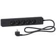 MULTIPRISE 5 PRISES 2P+T + 2USB 1.5M ANT
