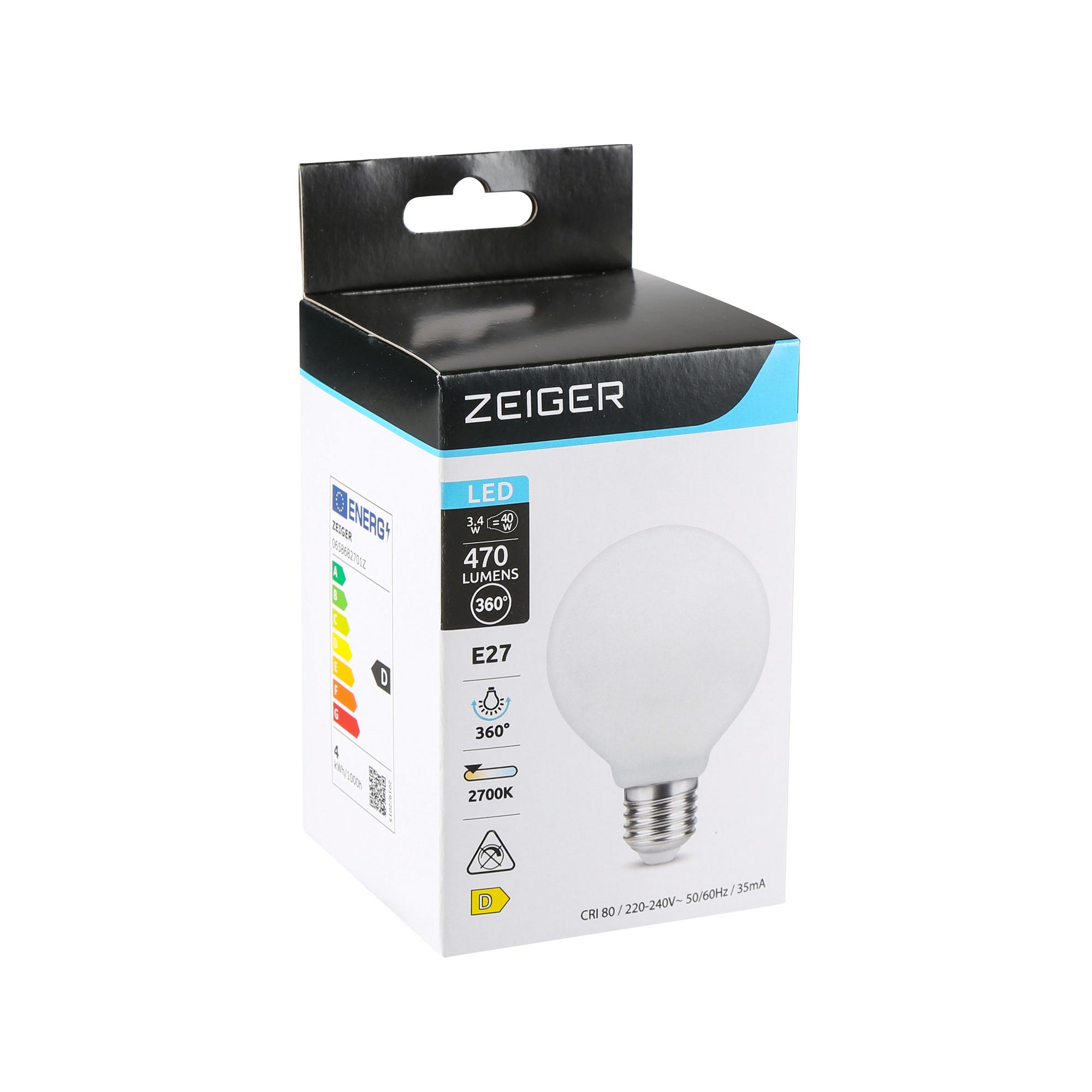 Ampoule LED E27 blanc chaud - ZEIGER 1