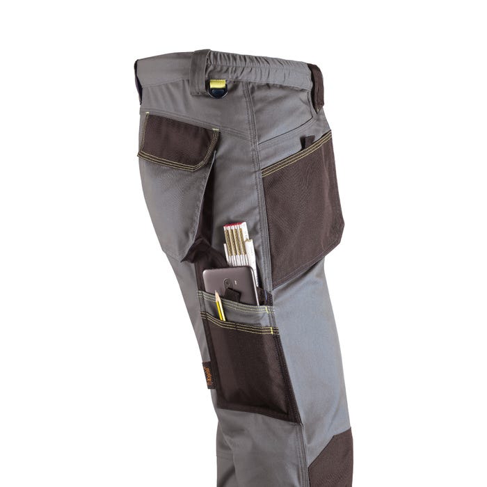 Pantalon de travail gris/noir T.L SPOT - KAPRIOL 3