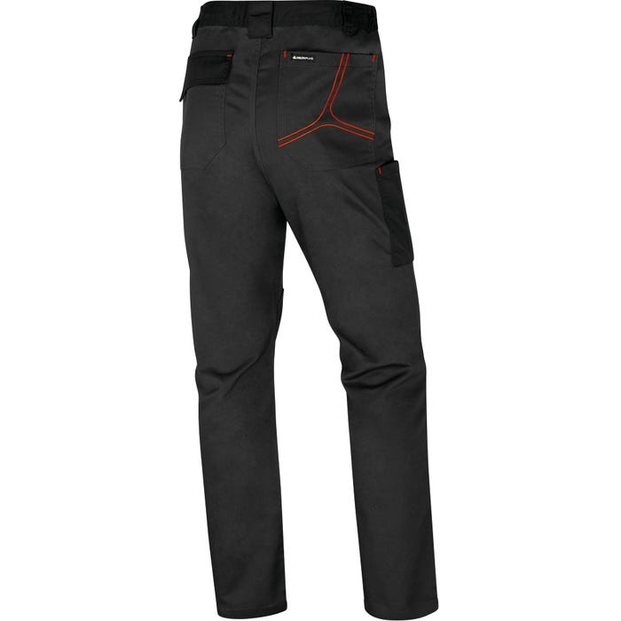 Pantalon de travail Gris/Rouge T.XXL MACH2 -DELTA PLUS 1