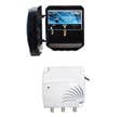 Kit amplificateur uhf reglable 35 db 4g + alimentation 2 sorties tv
