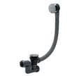 Vidage baignoire à câble avec siphon orientable trop plein L. 700 mm Wirquin Pro