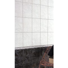 Faïence blanc effet marbre l.25 x L.40 cm Ubeda 2