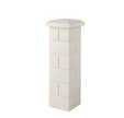 Chapeau pointe diamant pour pilier blanc l.30 x P.30 cm - WESER