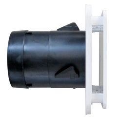Bouche VMC sanitaire avec manchette placo diametre 80 mm BS - VMC  pavillonnnaire simple flux auto et hygroréglable 
