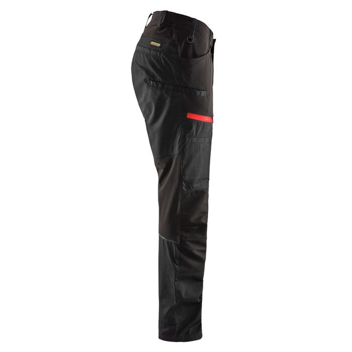 Pantalon de travail Noir/Rouge T.42 1456 - BLAKLADER 1