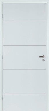 bloc porte isolant thermique ketch prepeint poussant droit huiss 90 mm h 204 x l 83 cm bricoman