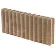 Bordurette 6x20x50 Cm Rondin Ocre